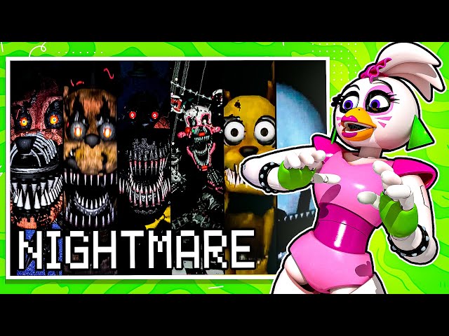 My FNAF: Security Breach AU concepts - The Nightmare Animatronics #1 ( Nightmare Glamrock Freddy). I feel pretty proud of this drawing, hope you  guys like! Also, should I call them Nightmare Animatronics