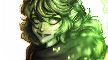 iPad Procreate Art Time Lapse - D&D Half-Elf Druid