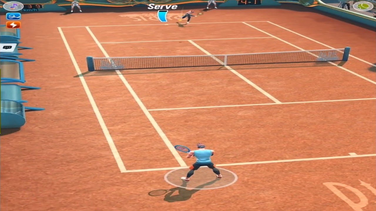 Tennis Clash How to deal with opponents with weak serve YouTube