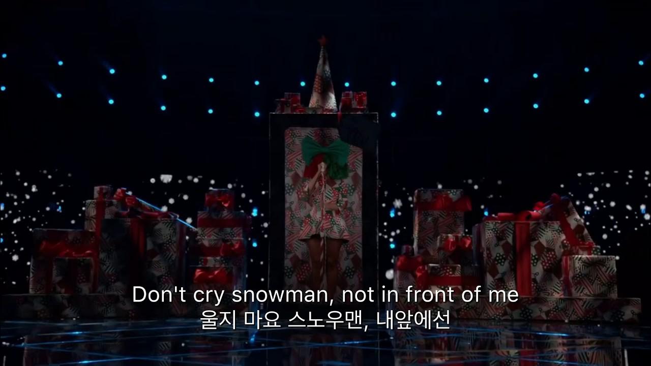 ☃️Snowman - Sia 시아 live 라이브 가사해석 '크리스마스'🎄 ☃️Snowman - Sia 시아 live 라이브 가사해석 '크리스마스'🎄