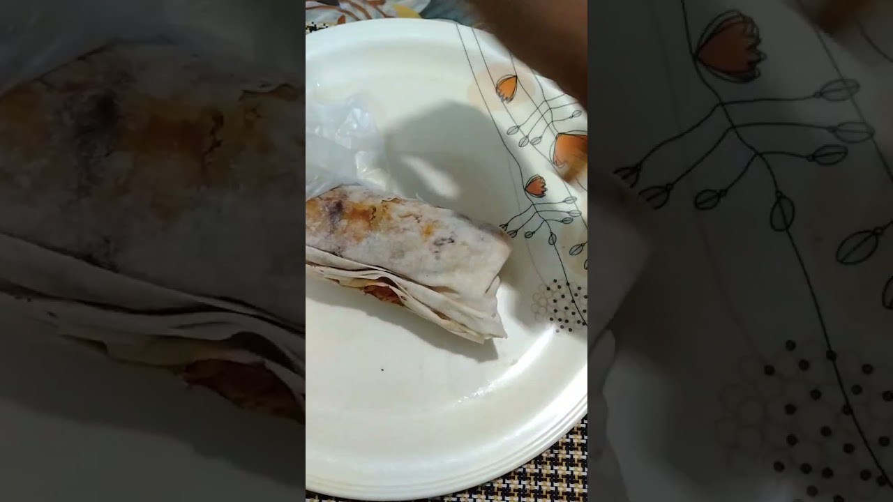 shawarma special roll of Kerala.. stuffed chicken and vegetables.. 