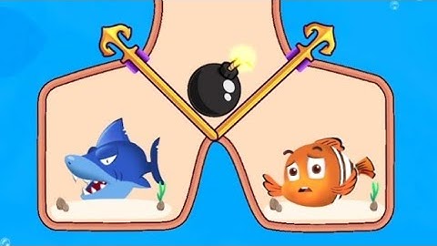 Fish game pull the pin fish rescue mobile game Android iOS game