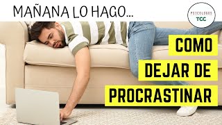 Estrategias para la procrastinación | Psicólogos TCC