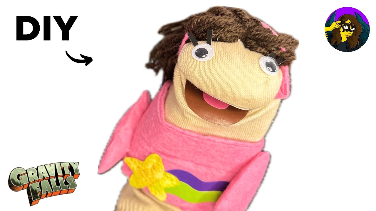 HOW TO MAKE Mabel Puppet | Gravity Falls I DIY Plush Sock Toy - YouTube