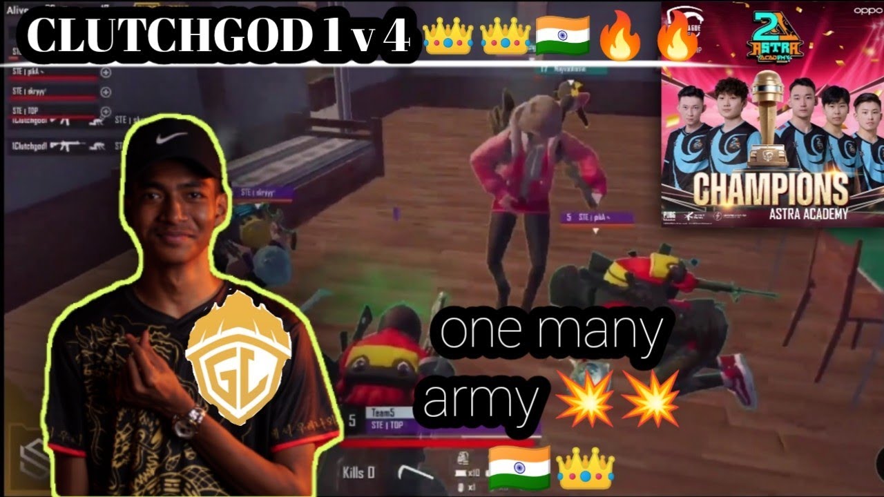 | STE action pan Neyoo 🤯 | Then clutch God did 1 v 4 🤯🇮🇳🇮🇳🔥 | GodL Vs STE New enemies 💥💥
