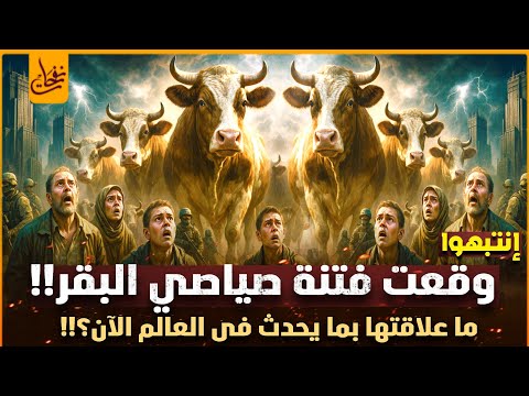 انتبهوا وقعت فتنة صياصى البقر ولماذا ذكر النبي ﷺ البقر في فتنة آخر الزمان وما علاقتها بما يحدث الان