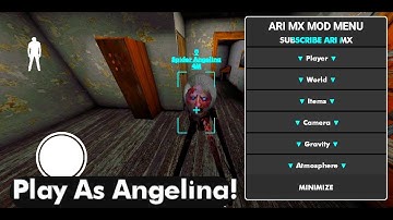 PLAY AS ANGELINA !!!   Update Granny 1.8 Extended Mod Menu || Ari Mx Official