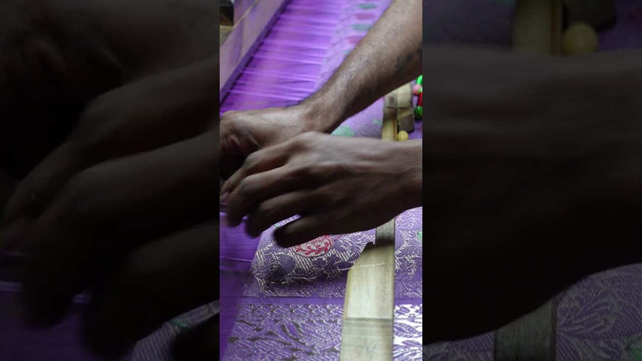 Silk saree weaving  #shorts