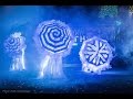 Перфоманс "Медузы" - световое неоновое шоу Fireangels в Москве
