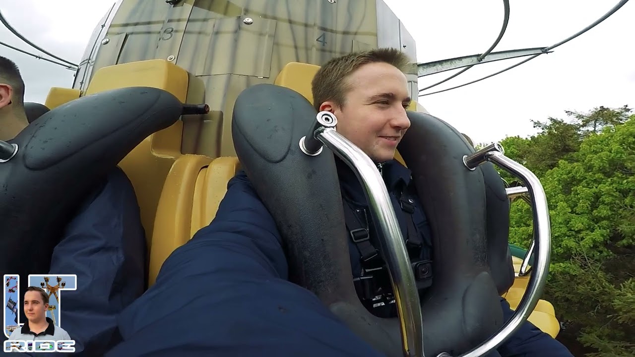 Manège TOUR D'ESNAMBUC - Parc Festyland 2024 | Reverse ride POV #caen #manege #foire