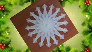 How to Make Cute Christmas Windows Snowflake From Baking Paper| Easy Sun Catcher DIY