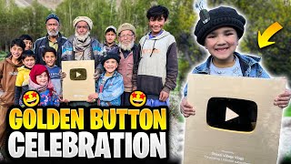 Golden Play Button Celebration With My Villagers | Gawon Walay Khosh Hogaye | Unboxing Muskan Ne Ki😃