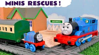 Minis Toy Train Rescue Stories with Thomas Trains and Gordon