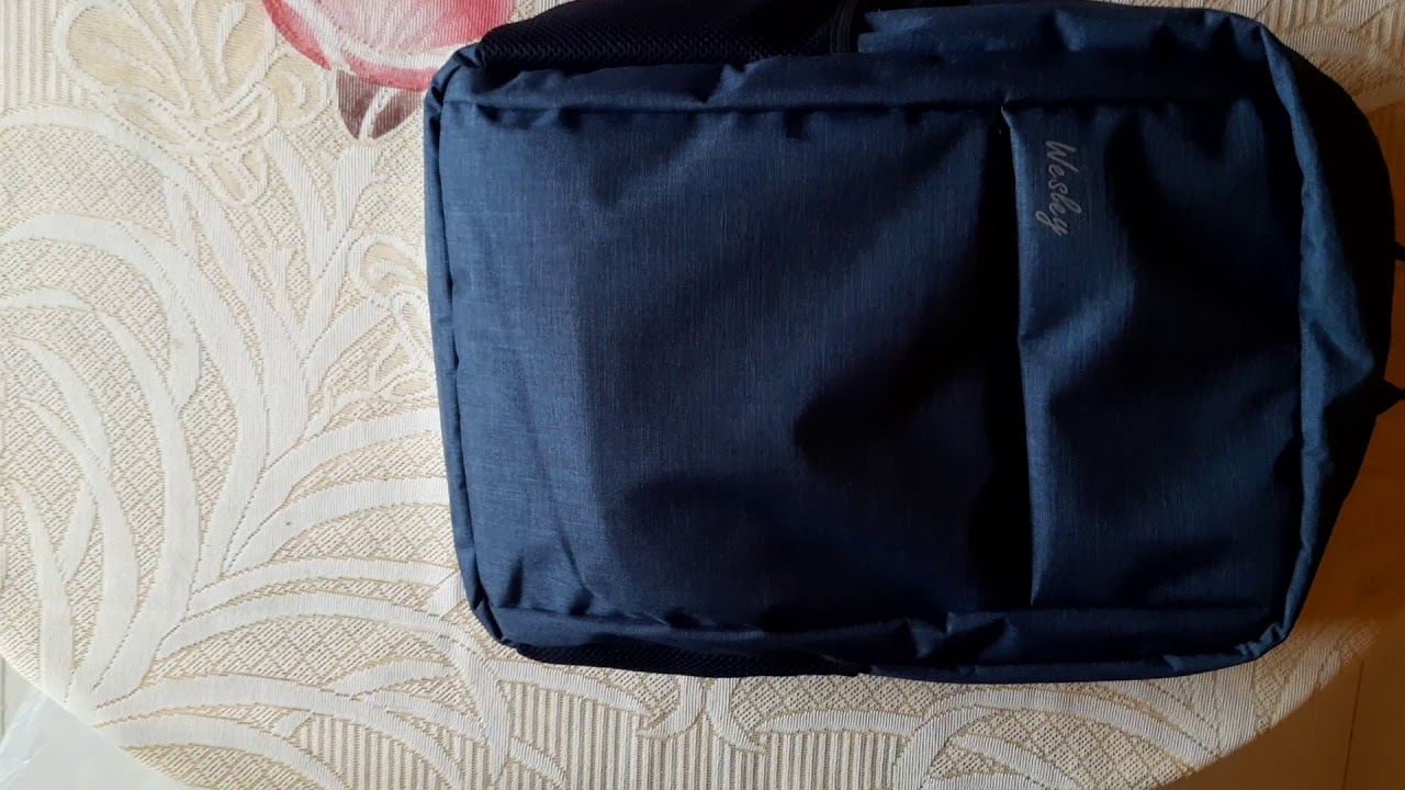 Wesley Milestone 15.6 inch 25 L Casual Waterproof Laptop Backpack unboxing