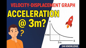 Velocity-Displacement Graph Question | Acceleration at Displacement = 3m | JEE & NEET Physics 2026