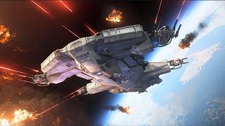 Space Battles Star Citizen - spaceship Destruction Epic fight Scenes screenshot 2