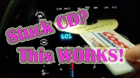 How to remove a stuck CD in Car player! : Car hacks with Edward