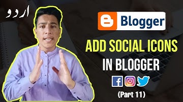How to Social media icons to Blogger | Blogger social media buttons widget | social icons in blogger