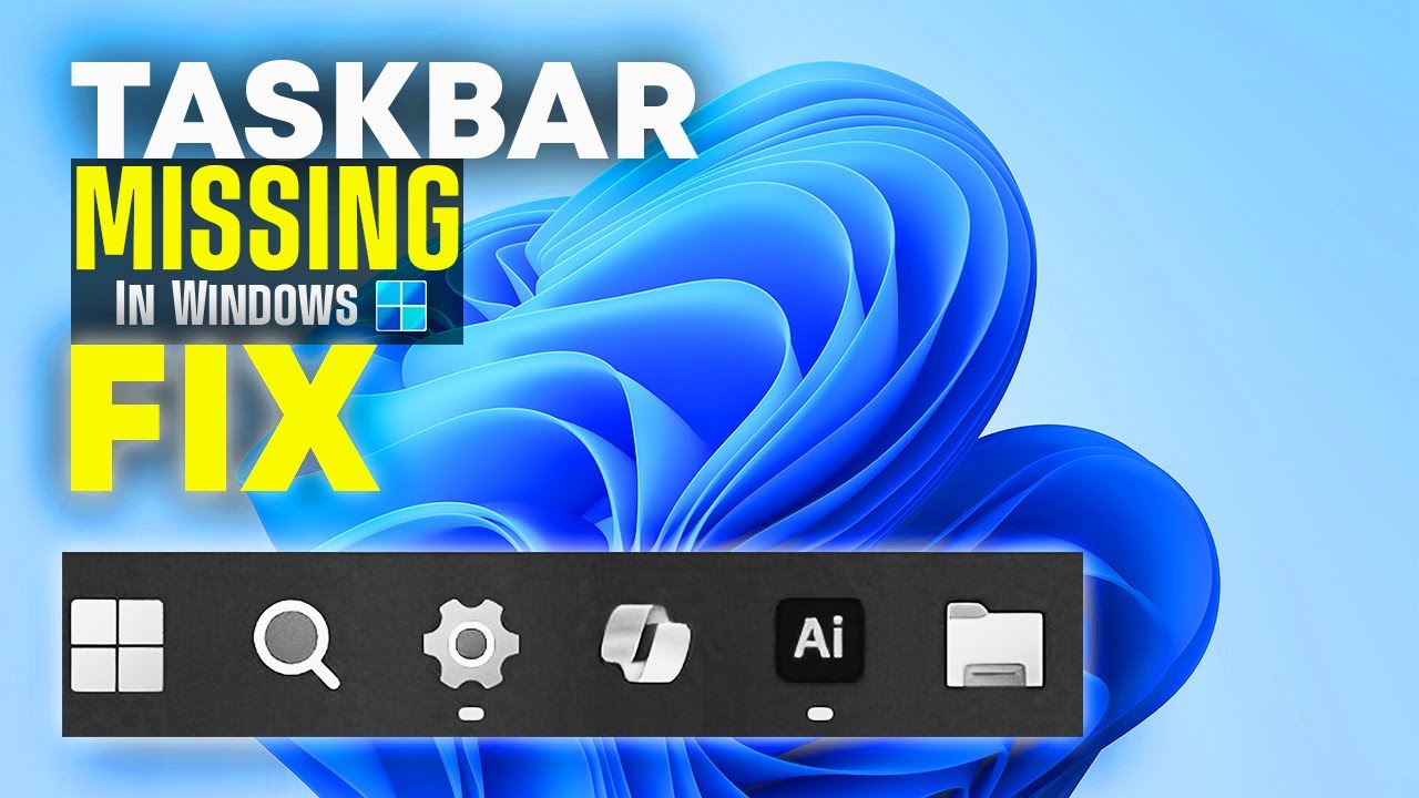 How To FIX Windows 11 Taskbar NOT Showing - Full Guide - YouTube