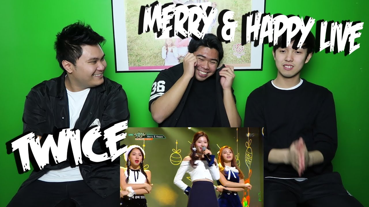 TWICE - MERRY & HAPPY LIVE REACTION (FUNNY FANBOYS)