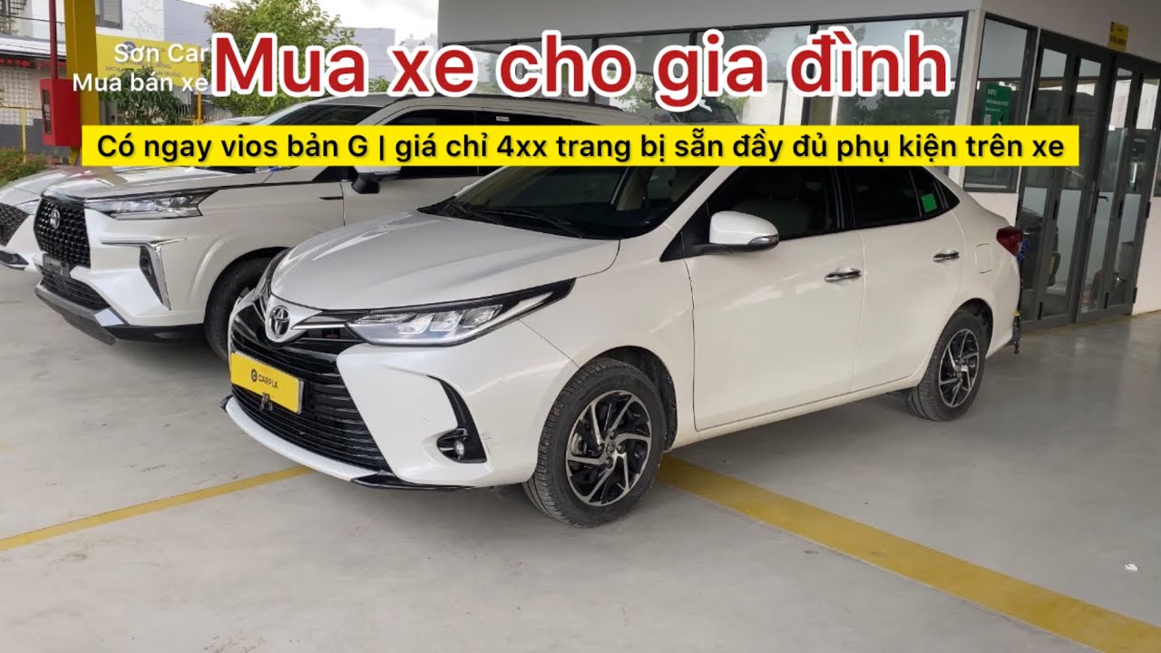 Ai mua xe gia đình | có ngay vios bản G giá chỉ 4xx trang bị sẵn đầy đủ phụ kiện trên xe