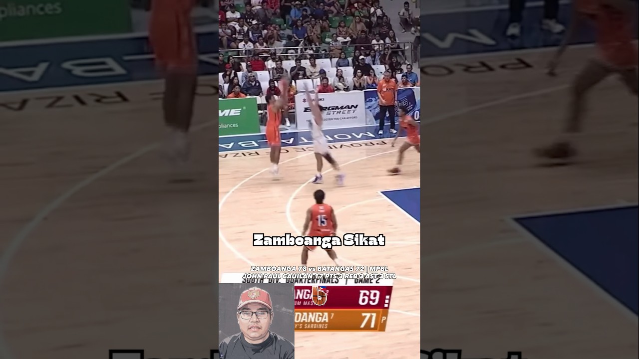 John Paul Cauilan scored 17 points as Zamboanga beat Batangas 78-72 in the Quarterfinals of the MPBL