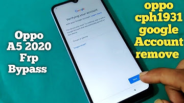 Oppo A5 2020(cph1931) frp Bypass  | Google account remove without pc Android 11 |