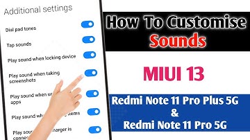 Redmi Note 11 Pro/ Pro Plus: Customise Sound Setting| MIUI 13 Tips And Tricks by Tech खबर