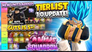 NEW *META* Anime Squadron upd 1.0 Official Tier List! EVERY UNIT RANKED