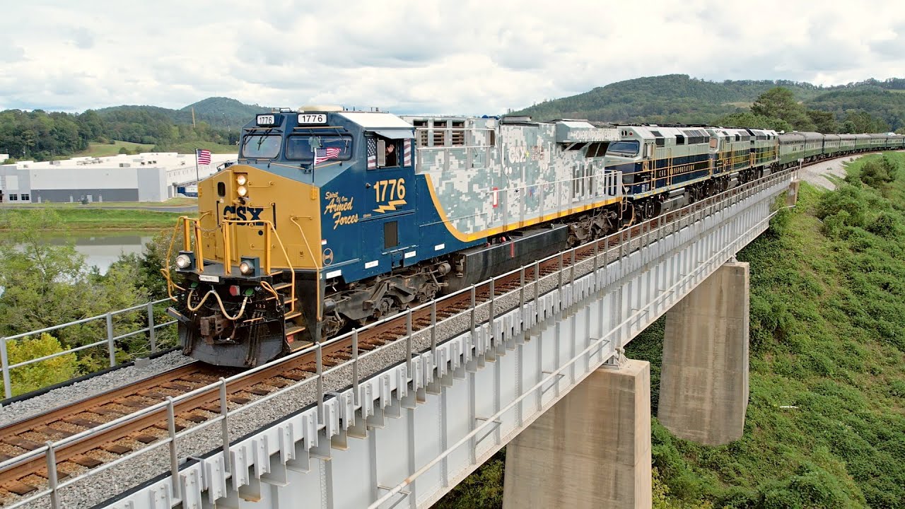 CSX воссоздает Великую погоню за локомотивом