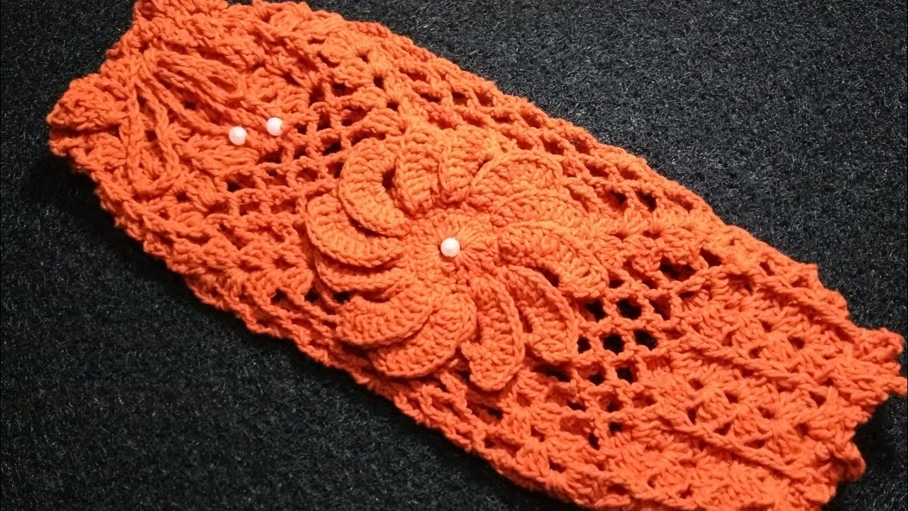 Puxa saco flor de Gomos em Crochê/ Tutorial Passo a Passo