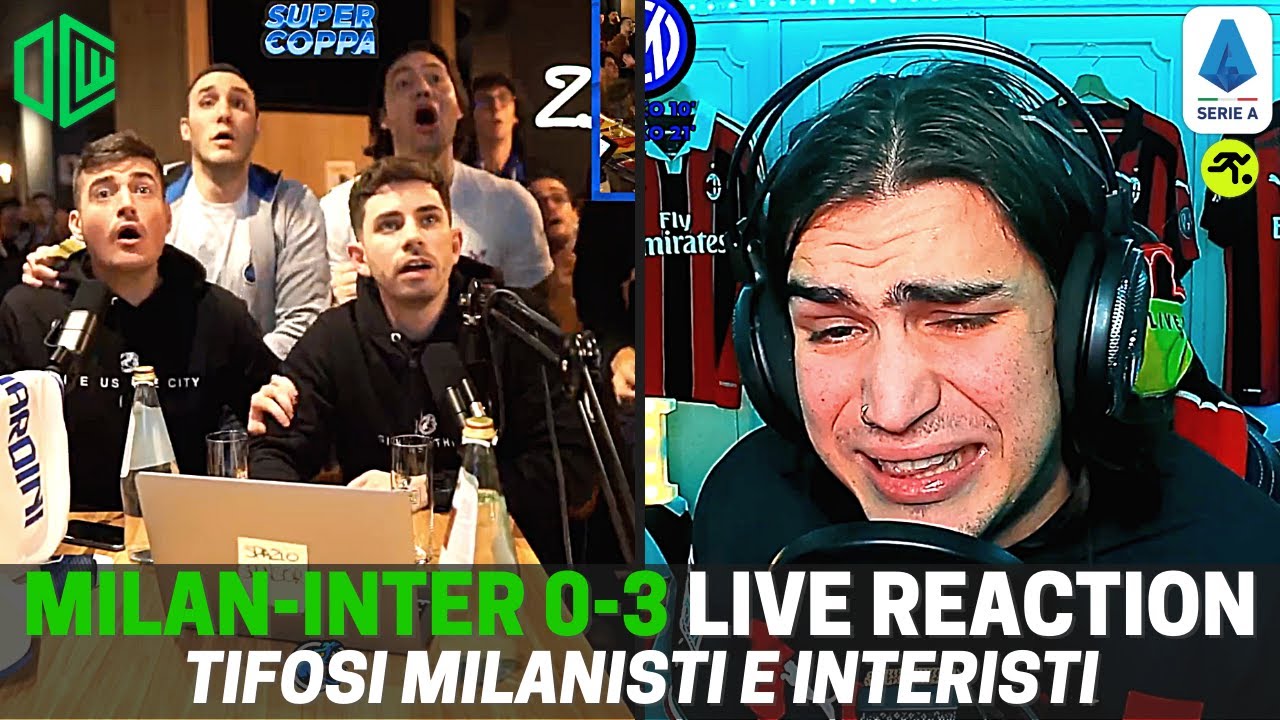 MILAN INTER 0-3 LIVE REACTION (SUPERCOPPA) | 
