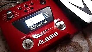 Демонстрация педали мультиэффектов Alesis M100 (такой же мозг, как у Deltalabs DGFX1)