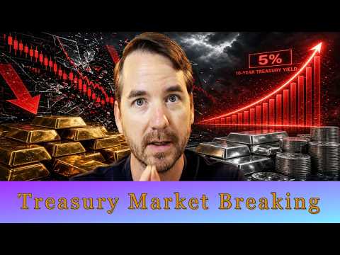 10 Year Treasury Breaks Critical 5% Level: Stocks Crashing, Gold Coiling