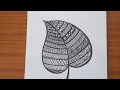 Beautiful leaf Doodle art (Mandala)