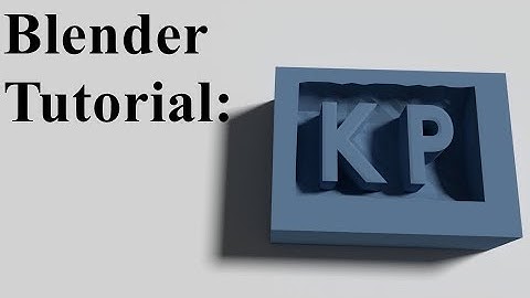Blender Tutorial: Creating a carved text