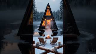 Snowy Cabin Escape ❄️ Cozy Winter Ambience by the Fire 🔥