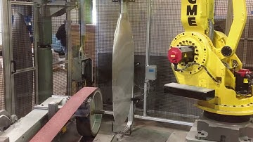 Robotic Material Removal Process for Polishing Large Aerospace Aviation Propellers.