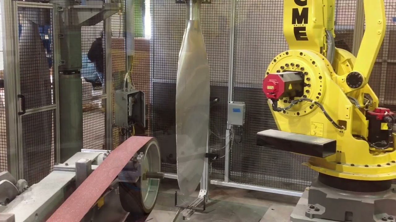 Robotic Material Removal Process for Polishing Large Aerospace Aviation Propellers.