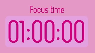 1 Hour Focus Timer 🧡 Pink Background 🧡 ASMR Tick Tock | Deep Focus & Productivity screenshot 5