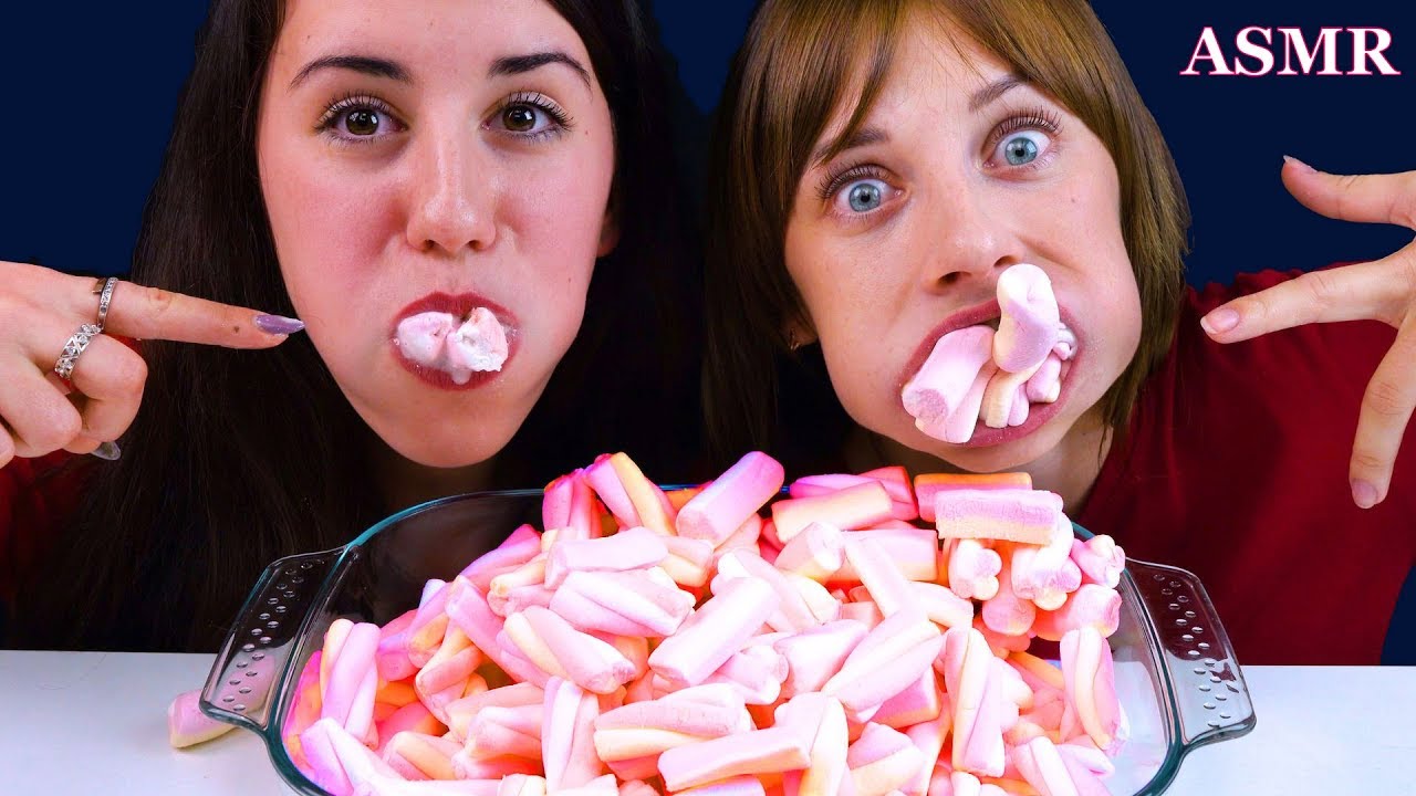 ASMR EATING MARSHMALLOW CHUBBY BUNNY CHALLLENGE Lilibu ASMR YouTube