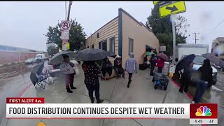 Food drives see large turnouts in Orange County despite rain