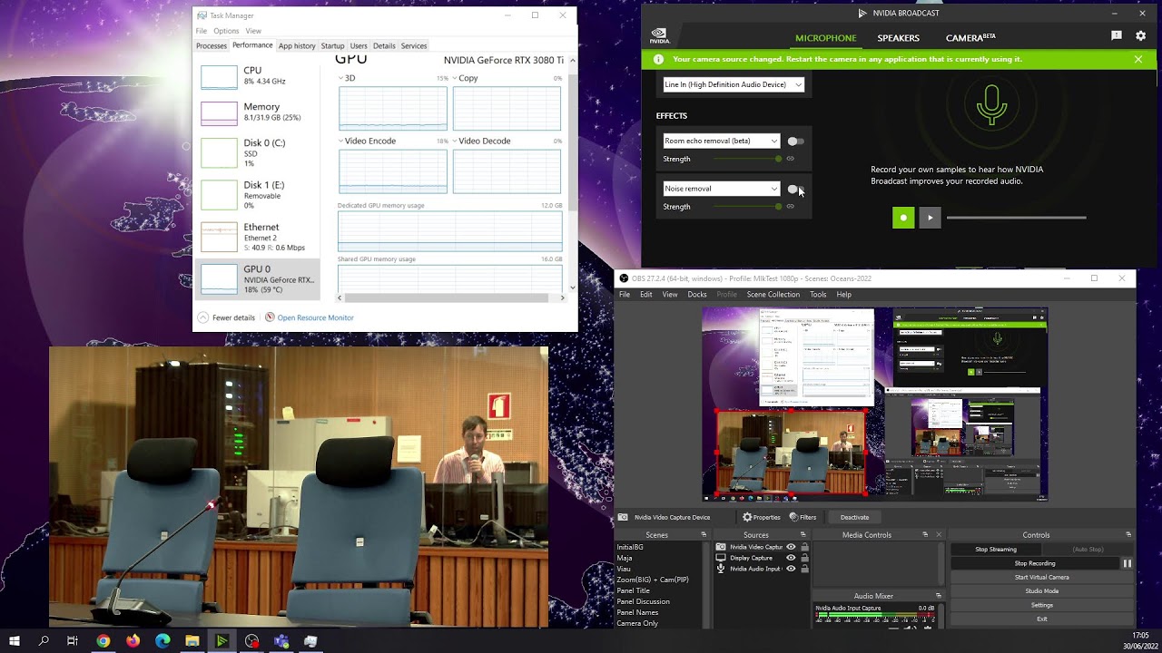 Nvidia RTX Audio and Video tests