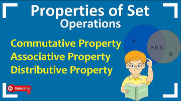 Properties of Sets | Commutative Property | Associative Property | Distributive Property | #bysahr