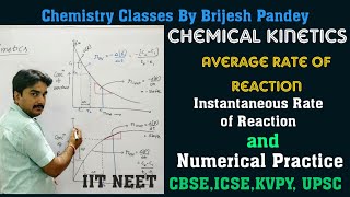 Chemical Kinetics|L-1|Rate of Reaction |Average & Instantaneous Rate of Reaction|Numerical Practice