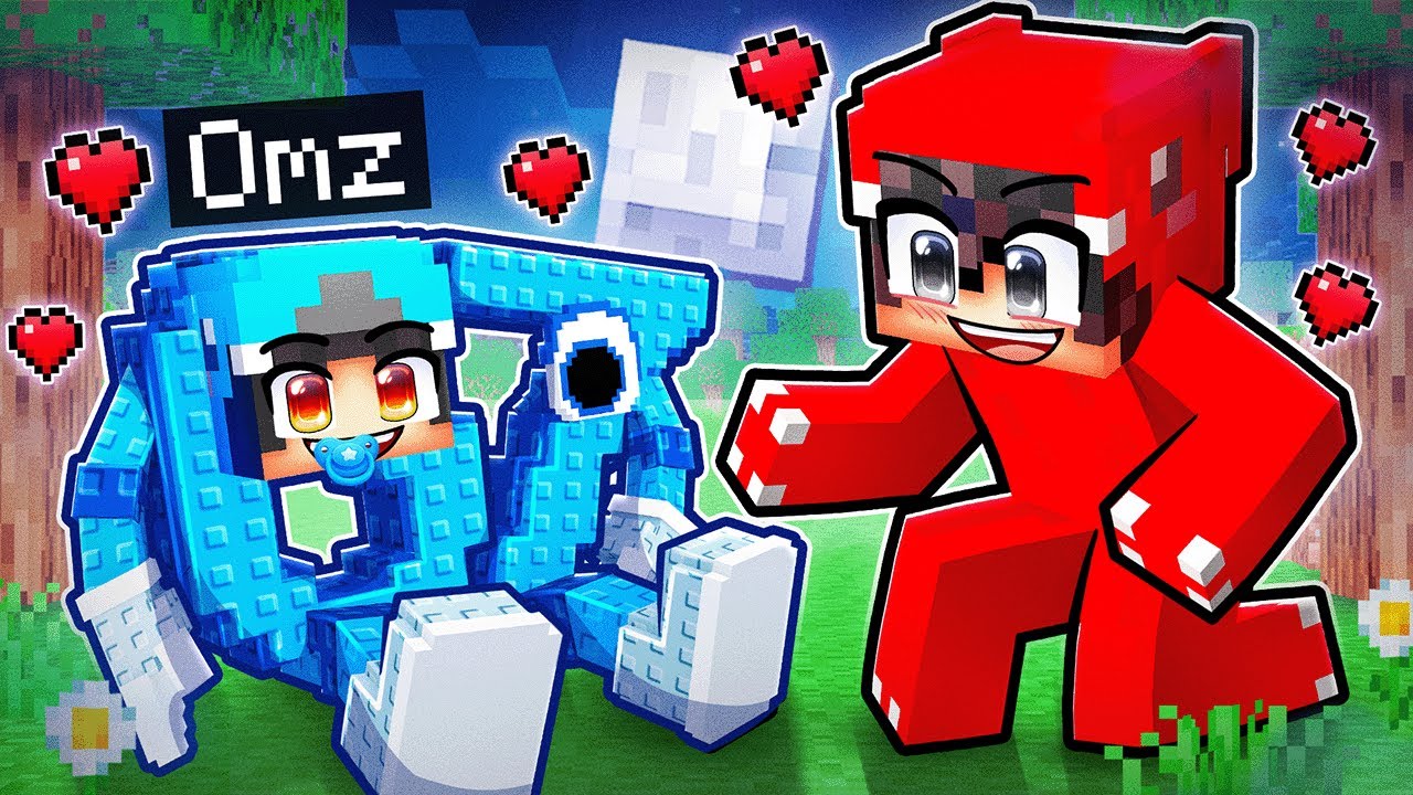 Playing as a BABY Secret 6 7 in Minecraft!