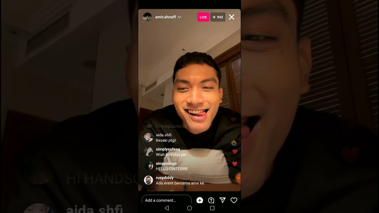 Live Insta Amir Ahnaf 6 November 2023