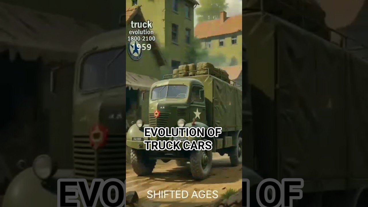 EVOLUTION OF TRUCK CAR (1800-2100)-SHIFTED AGES 