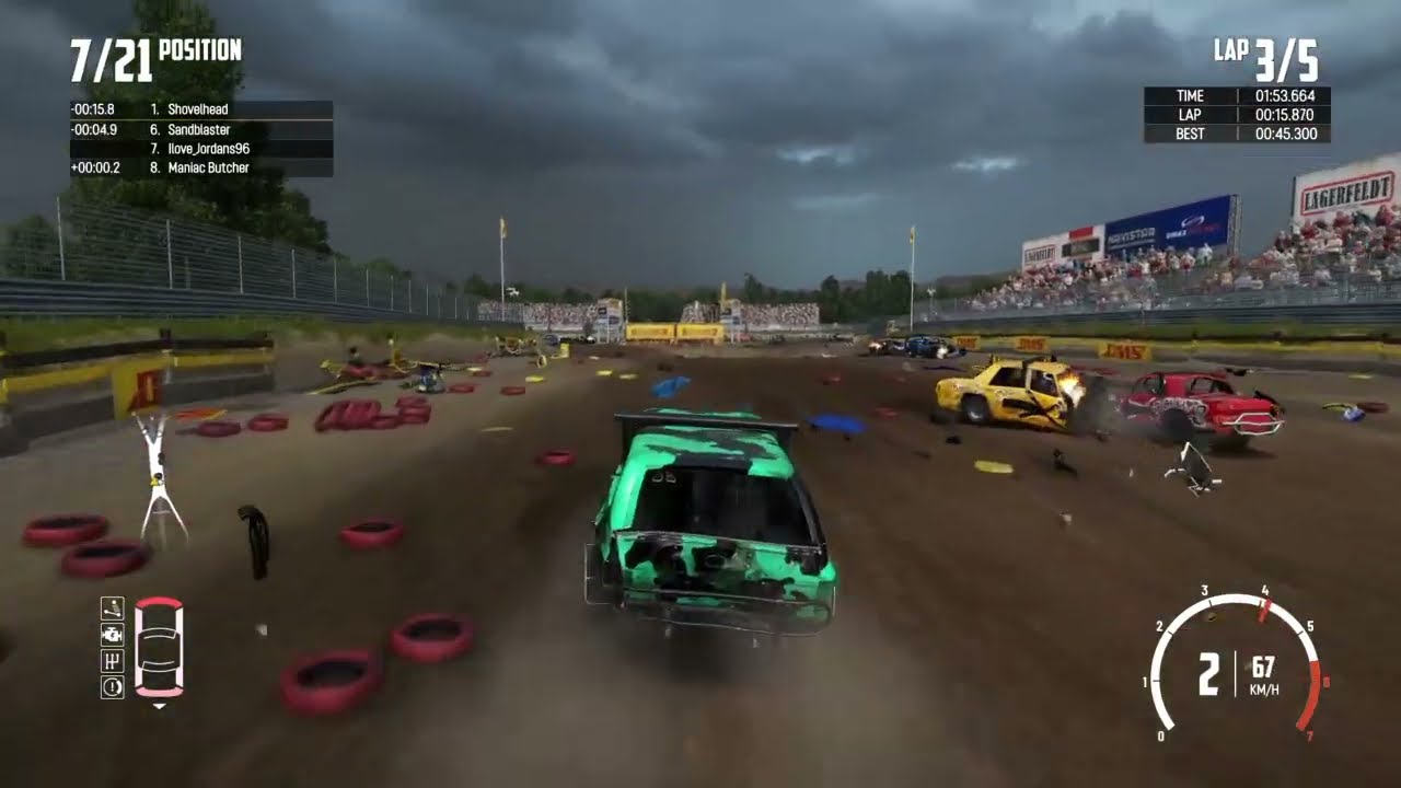 Wreckfest: (Bonebreaker Valley) More armor cars!!