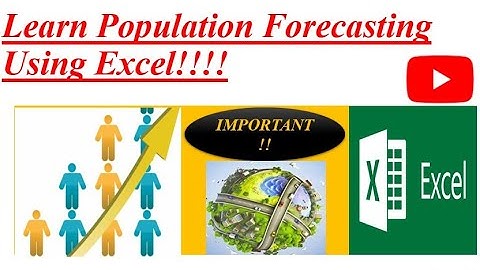 Learn Population Forecasting using Excel sheet (tips and Tricks) l Environmental Engineering 1
